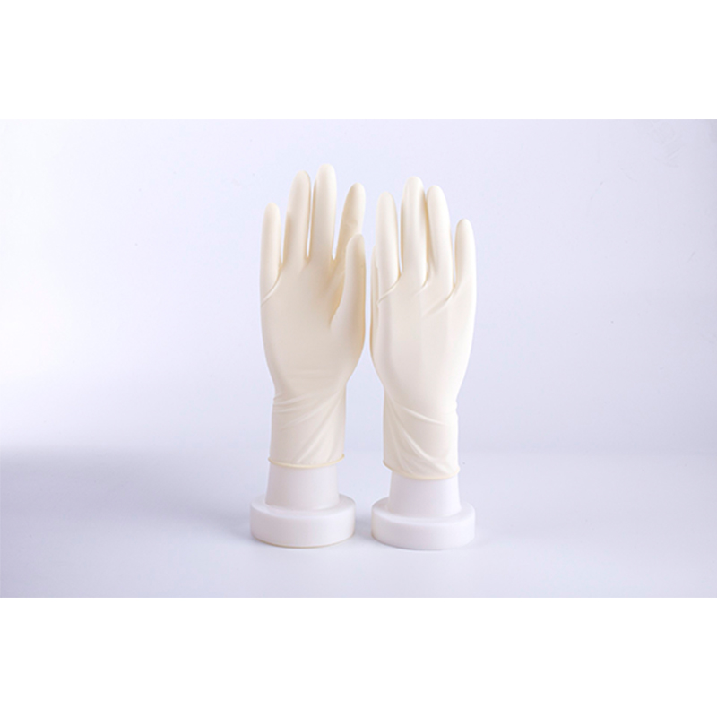 科美一次性使用滅菌橡膠外科手套無(wú)粉麻面圖片2