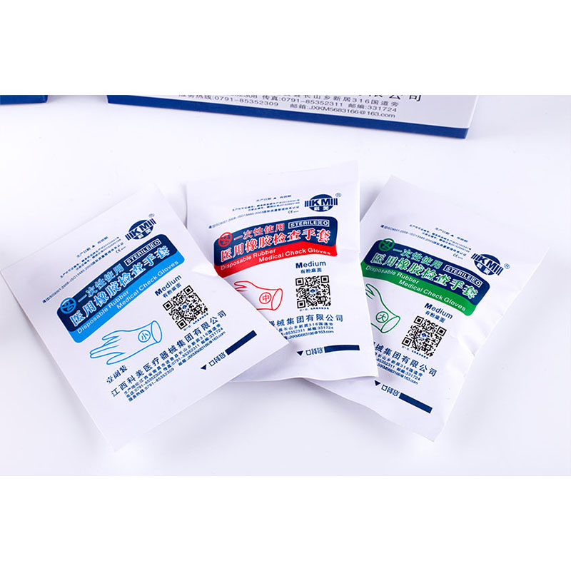 科美一次性使用醫用橡膠檢查手套無粉麻面圖片3