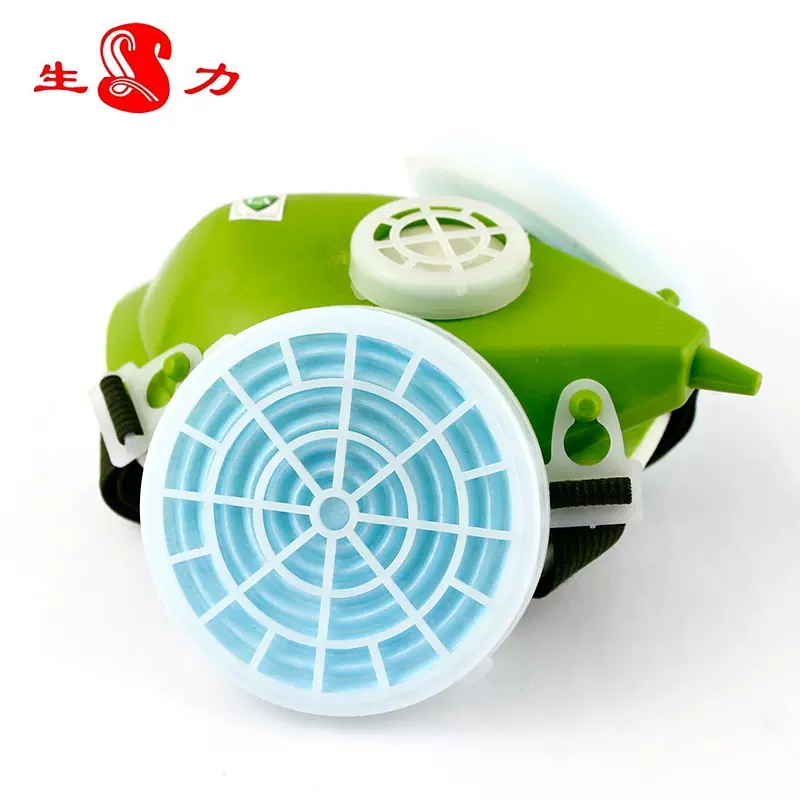 生力301-XK半面罩雙濾盒防塵面具圖片4