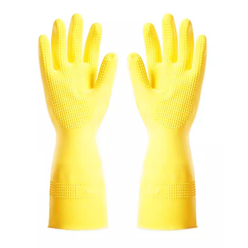 雪蓮1008611家用天然橡膠絨里卷邊袖口大顆粒防滑手套圖片1 雪蓮1008611家用天然橡膠絨里卷邊袖口大顆粒防滑手套圖片1