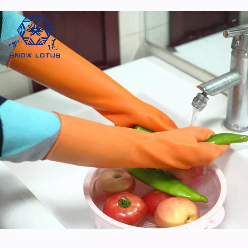 雪蓮1008612家用天然乳膠光里防護(hù)手套圖片1 雪蓮1008612家用天然乳膠光里防護(hù)手套圖片1