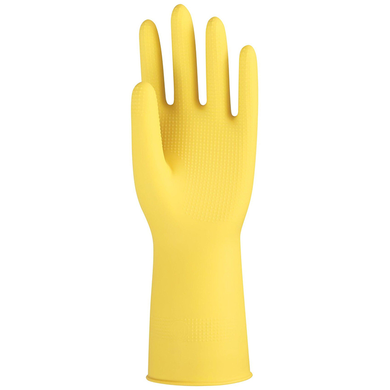 雪蓮21082Y丁腈牛筋網紋卷邊手套圖片1