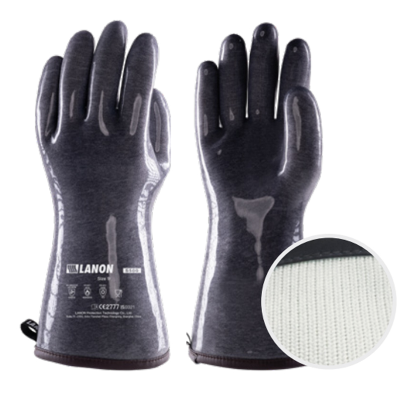 LANON蘭浪S500經濟款液態硅膠隔溫防護手套圖片1