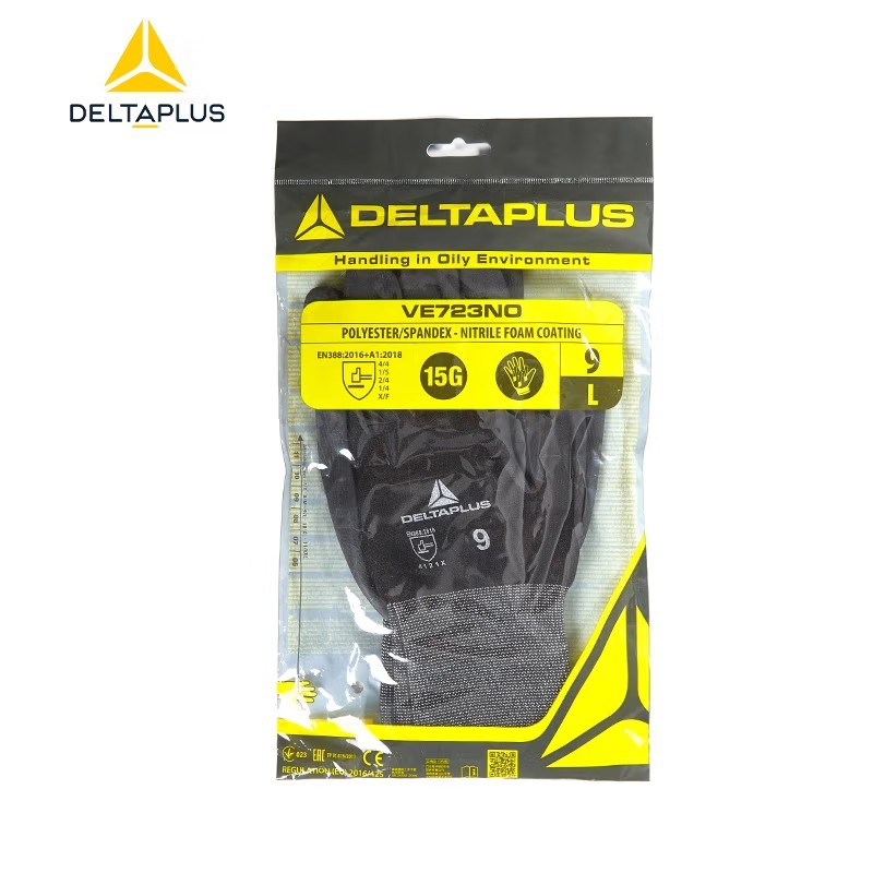代爾塔201703 VE723丁腈涂層工作勞保手套圖片2