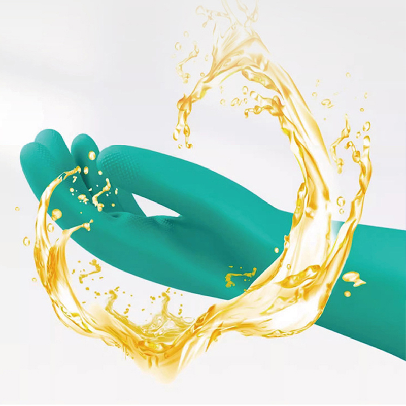 定和DH6025綠色丁腈橡膠防化手套圖片2 定和DH6025綠色丁腈橡膠防化手套圖片2