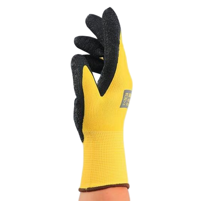 STANLEY史丹利ST5314黃色乳膠浸掌耐磨防滑勞保手套圖片2