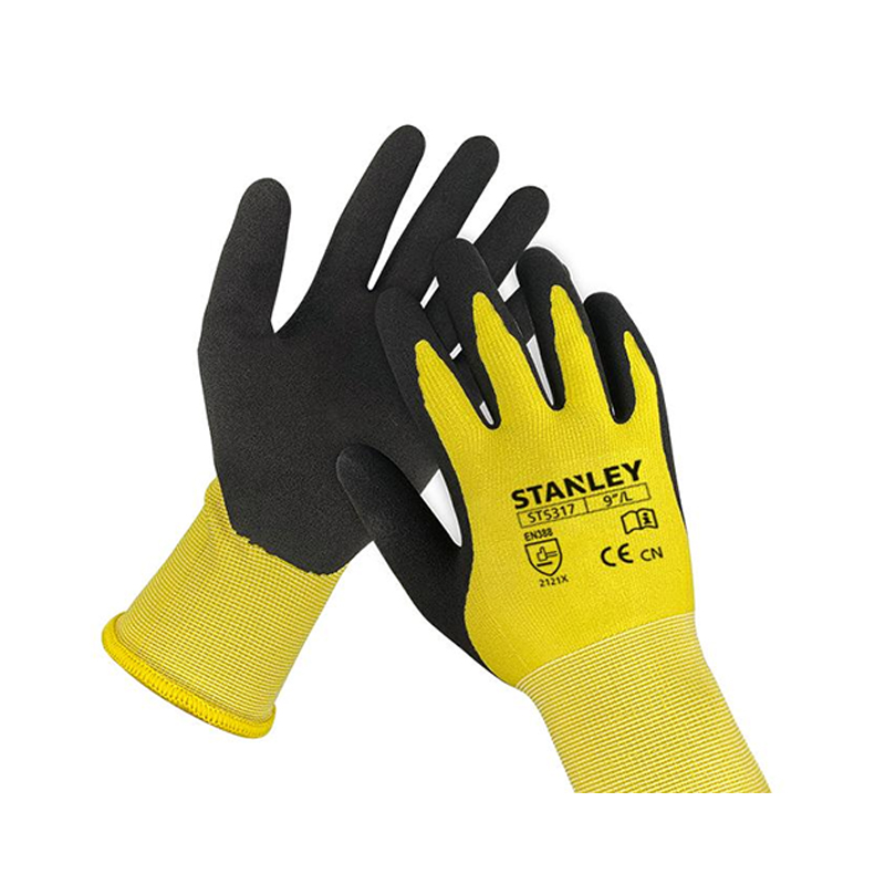 STANLEY史丹利ST5317黃色乳膠磨砂浸掌耐磨勞保手套圖片4 STANLEY史丹利ST5317黃色乳膠磨砂浸掌耐磨勞保手套圖片4