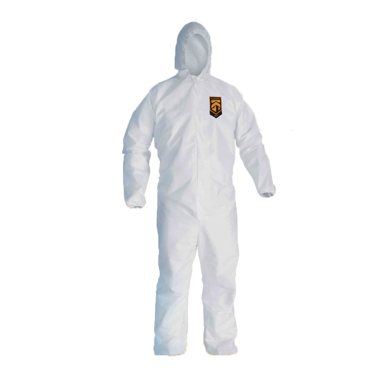 金佰利38939-04 KLEENGUARD勁衛(wèi)A35白色帶帽連體防護服XL