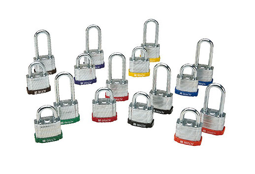 Brady貝迪99500紅色鋼制掛鎖