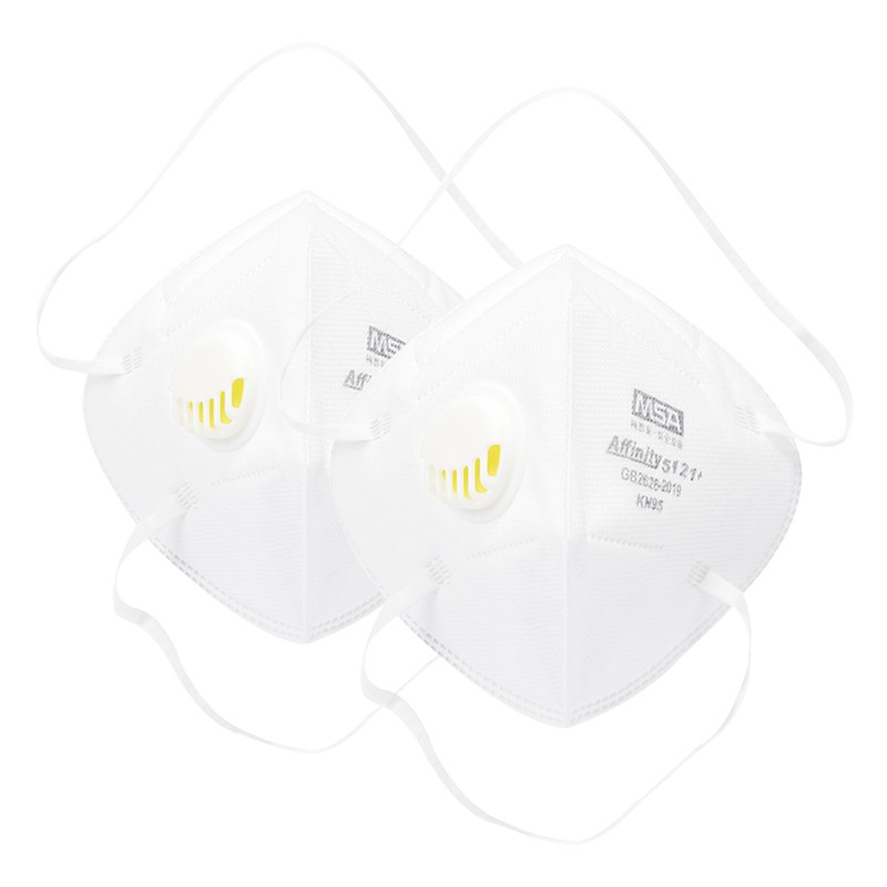 梅思安10218148Affinity5121+頭帶式帶閥折疊防塵口罩