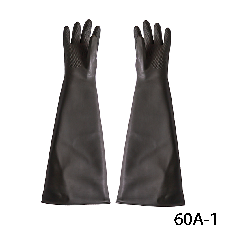 威蝶60A-1黑色耐酸堿乳膠手套