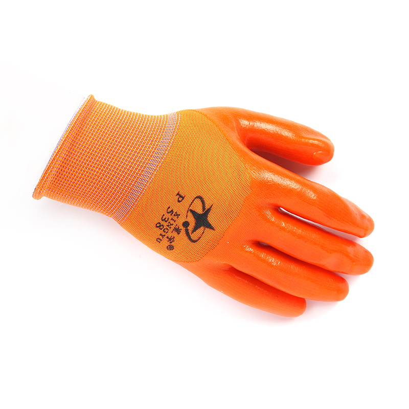 星宇P538尼龍PVC半浸勞保手套