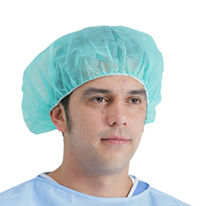 英科BC101001藍色一次性無紡布圓帽