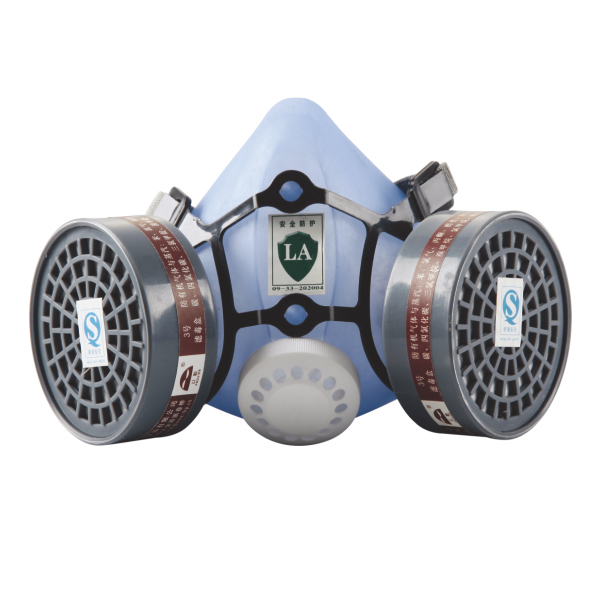 以勒9680A雙濾盒半面罩防毒面具