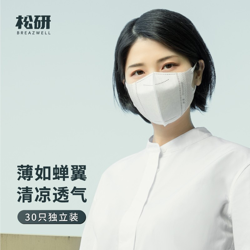 松研B31 3d立體蟬翼款折疊式一次性口罩