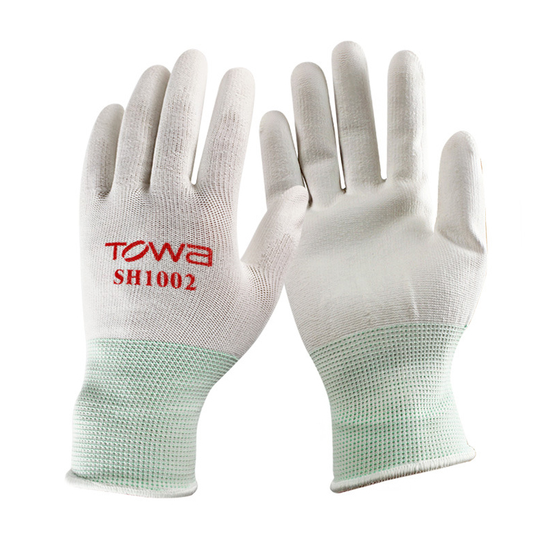 TOWA SH-1002防塵PU涂掌勞保手套