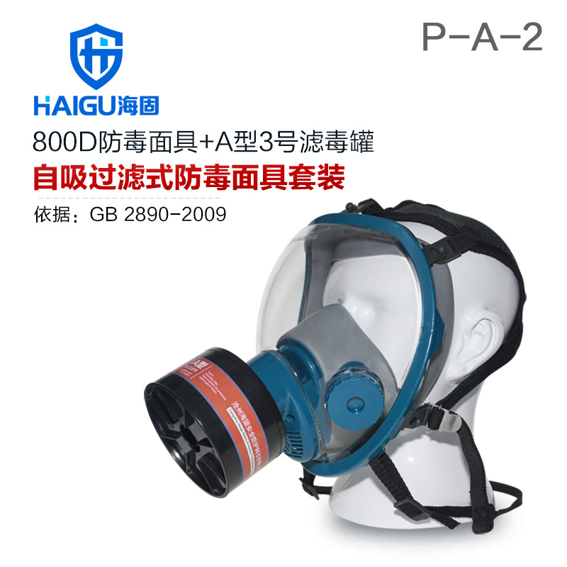 海固HG-800D P-A-2甲醛 醇類活性炭防毒面具
