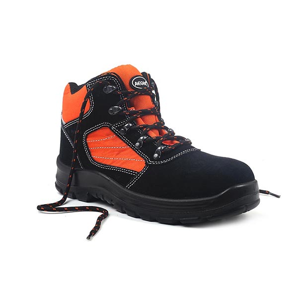 羿科60725660中幫牛皮時尚安全鞋