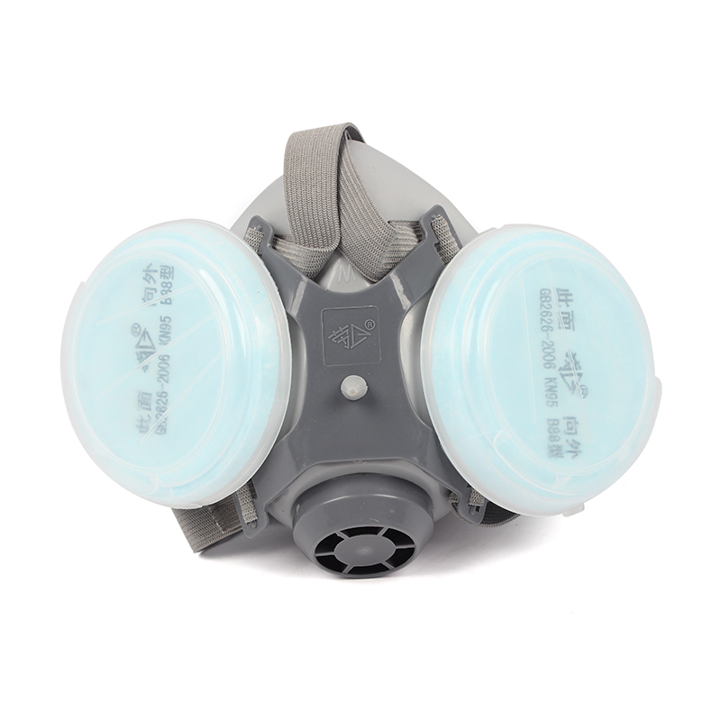 勞衛301-9雙濾盒半面罩防塵面具