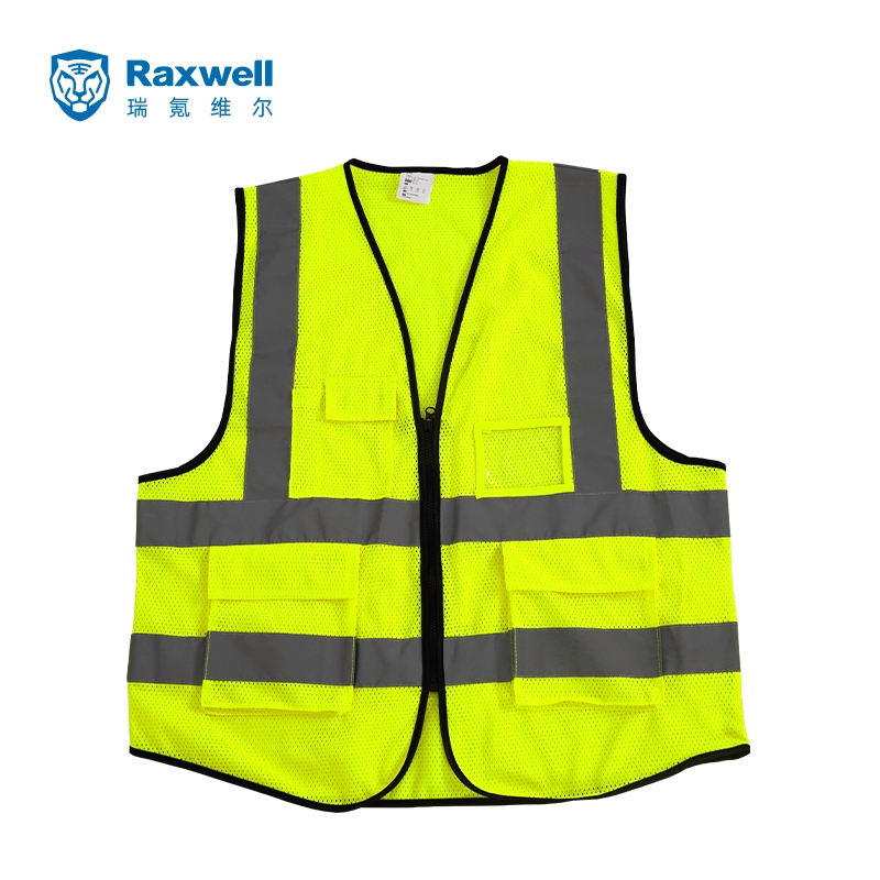 瑞氪維爾RW8109多袋網布黃色反光背心