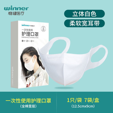 穩健604-008765立體柔耳防塵口罩