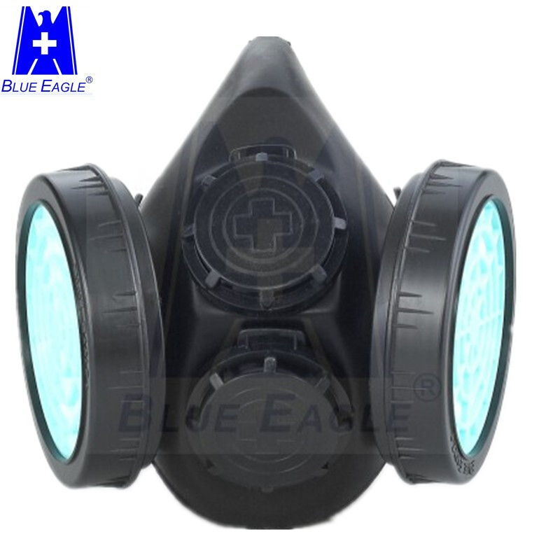 藍鷹NP304橡膠雙濾盒半面罩防毒面具