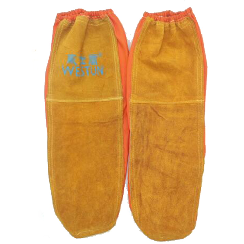 威仕盾W-2130橙紅色牛皮袖套