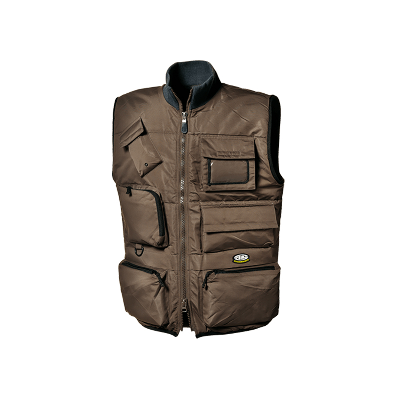 思而MC4411B6 KAISER卡其色滌綸防寒背心