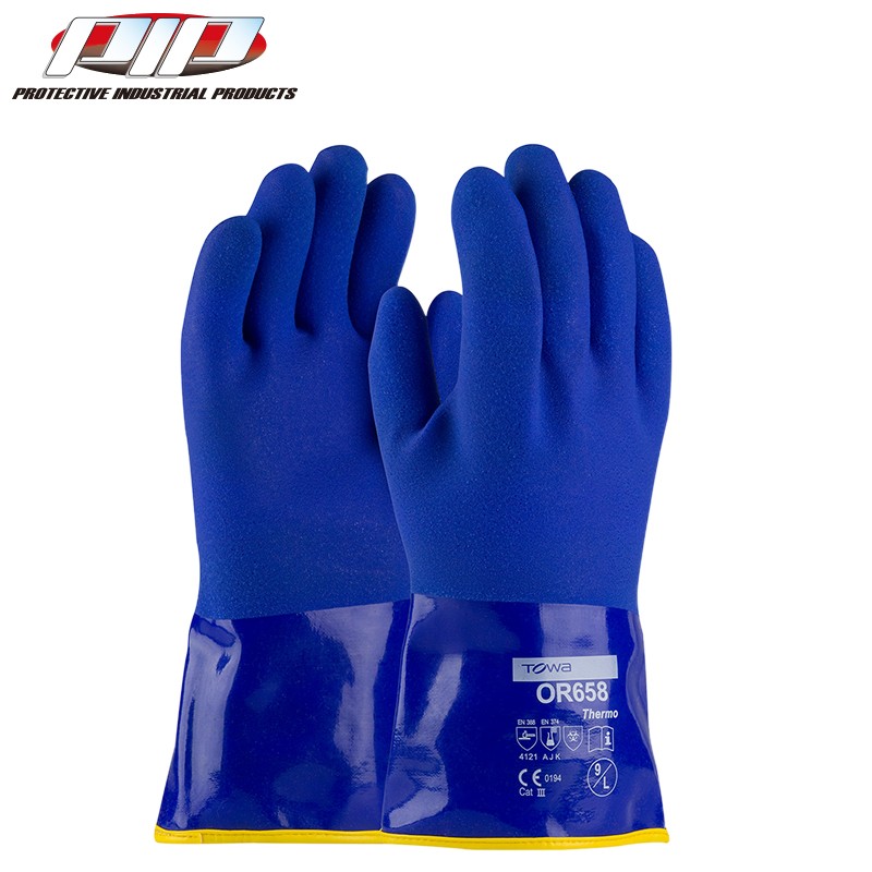 PIP 58-8658DL-AP耐磨防滑PVC浸膠耐低溫手套