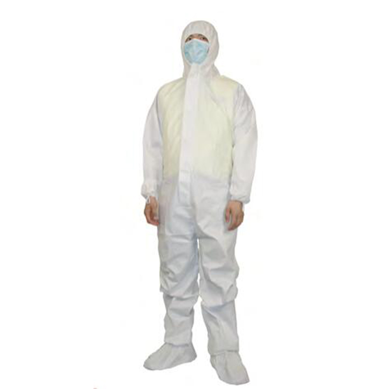 PIP I604白色帶帽連體一次性防護服