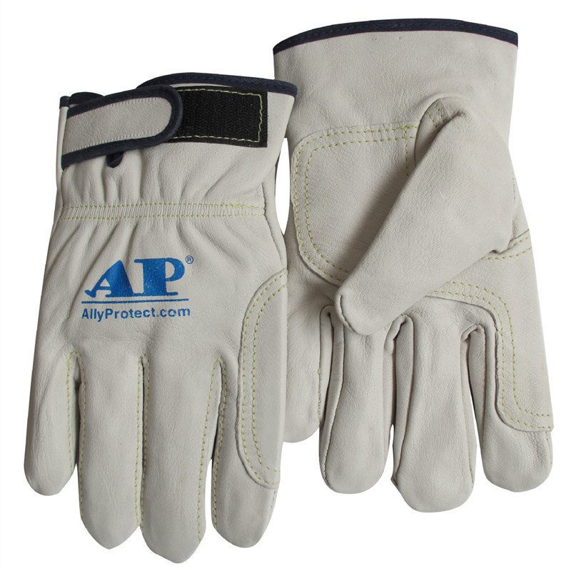 友盟AP-1189白色羊青皮電焊手套