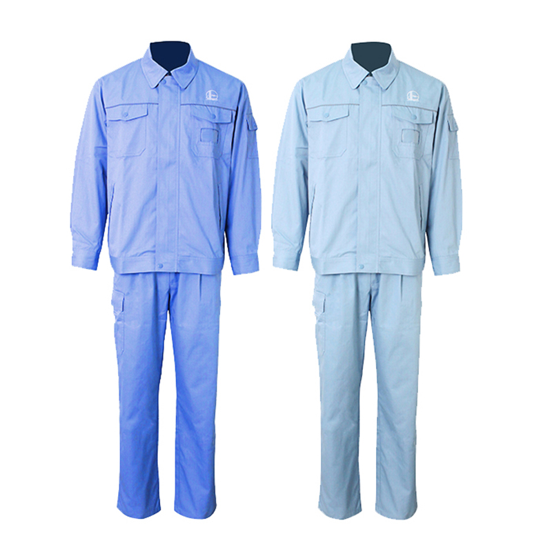 優普泰夏季茄克長袖套裝防靜電服