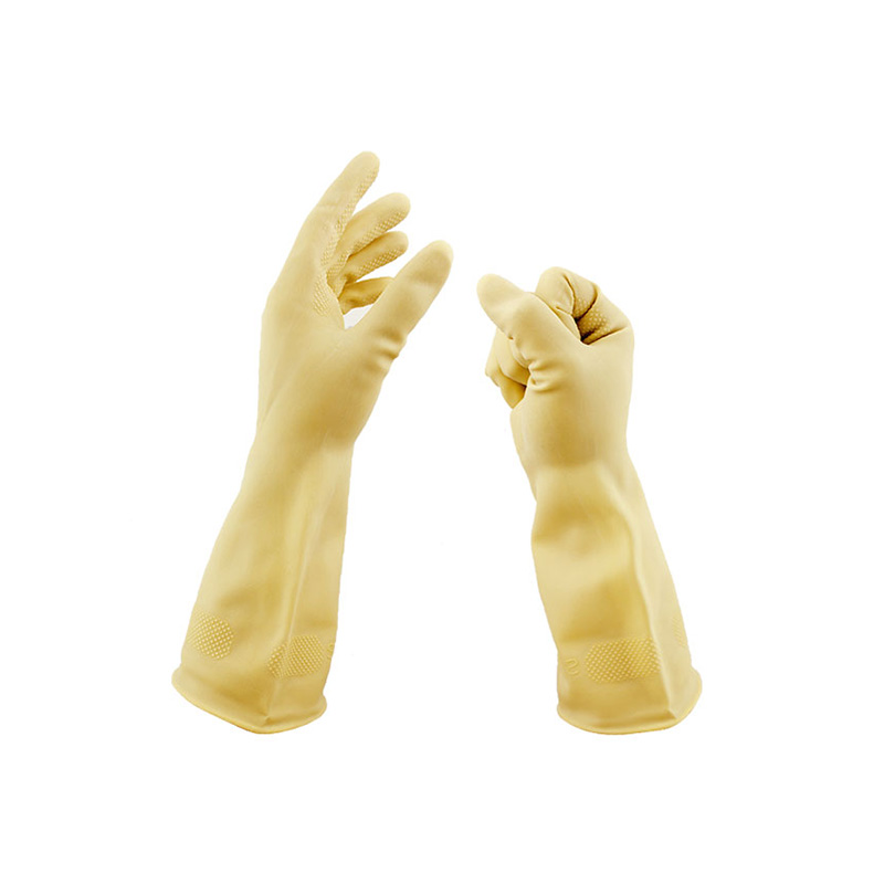 威蝶耐酸堿加厚牛筋橡膠手套