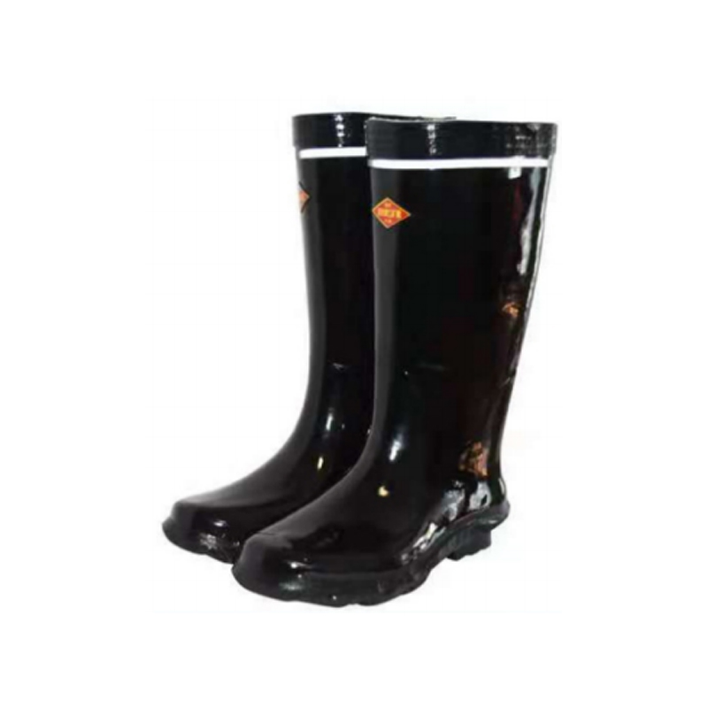 金步安黑色高筒橡膠絕緣靴6KV