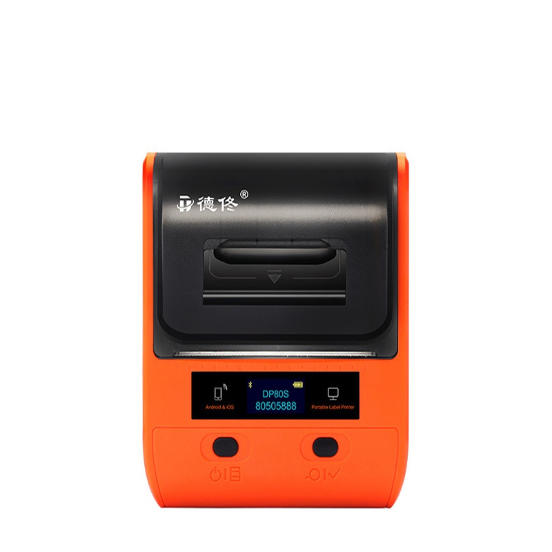 DTPrinter德佟DP80S二維碼不干膠條碼商用便攜式標簽機