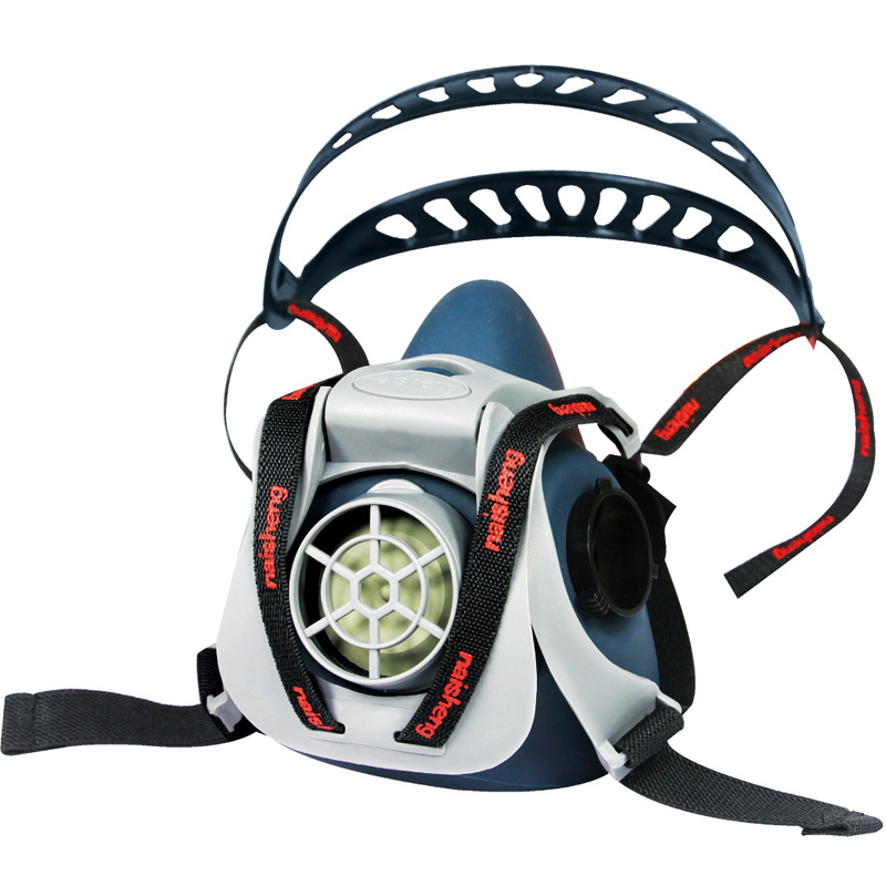 耐生8000硅膠雙濾盒半面罩防毒面具