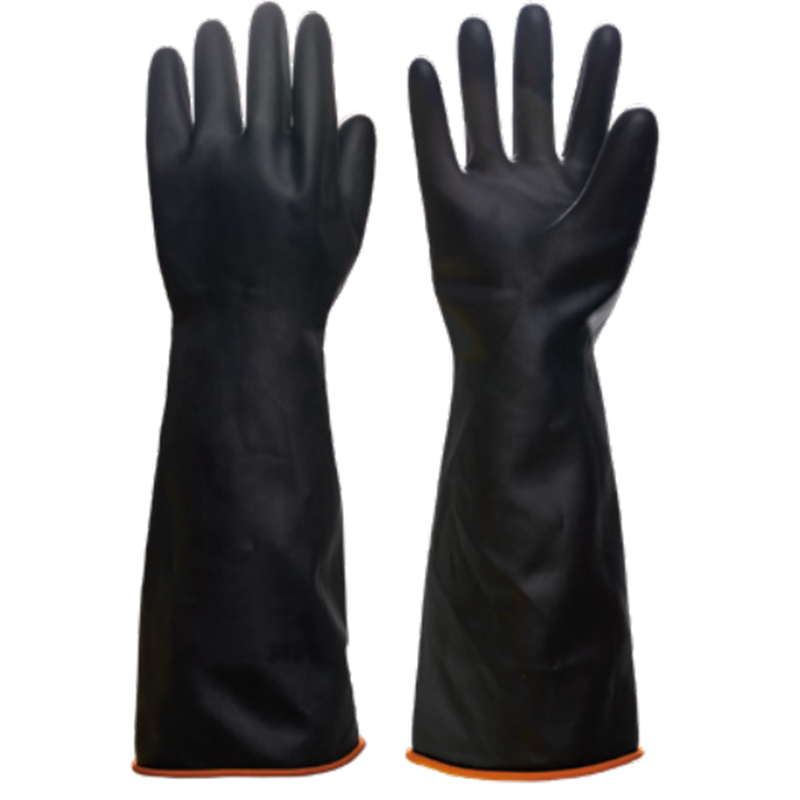 LANON蘭浪W155長款加厚型乳膠防化手套