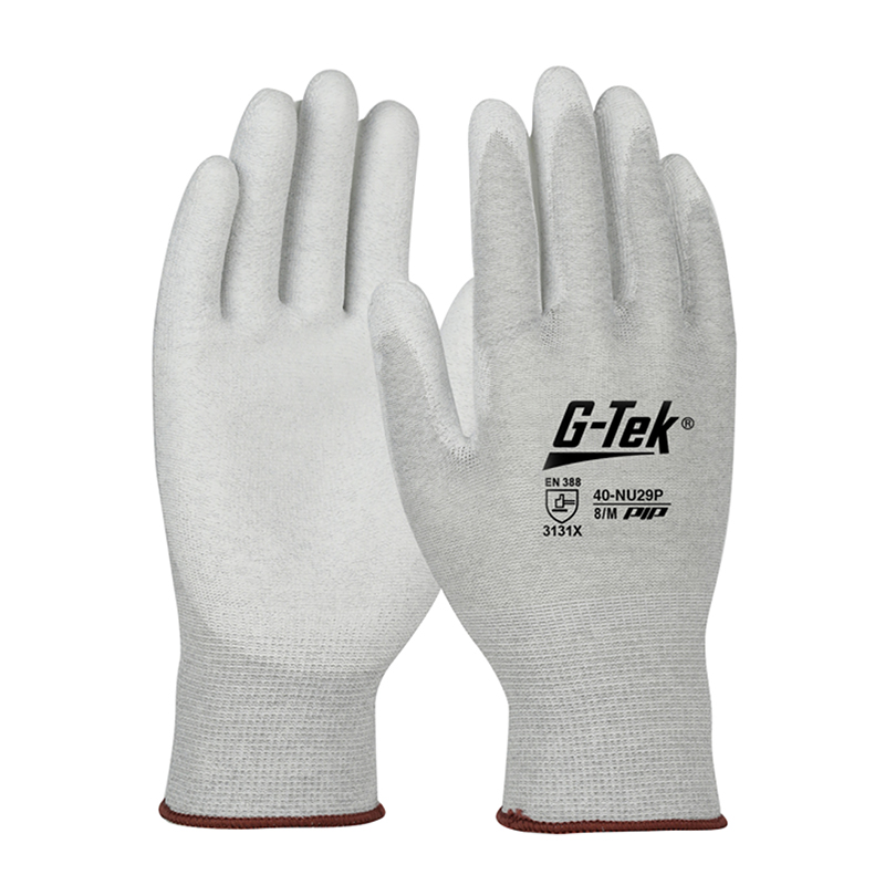 PIP 40-NU29P 13針滌綸掌浸PU防靜電手套