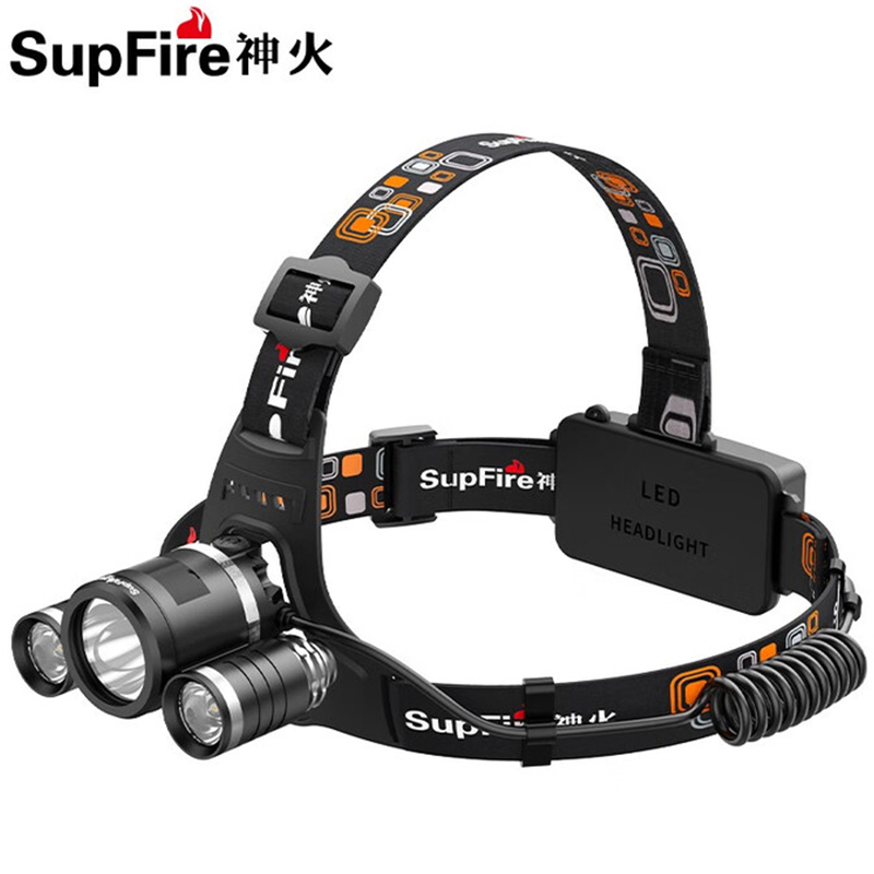 神火HL33三頭設(shè)計(jì)強(qiáng)光遠(yuǎn)射頭燈