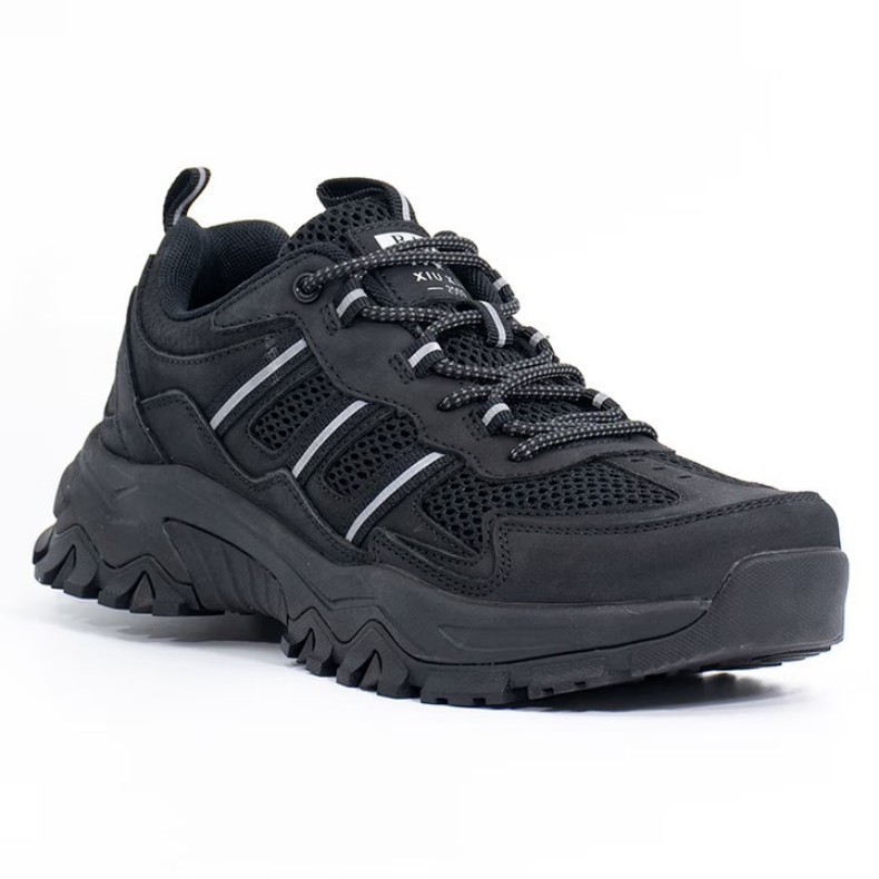 百集BJ7189黑色舒適耐磨防滑防刺穿安全鞋