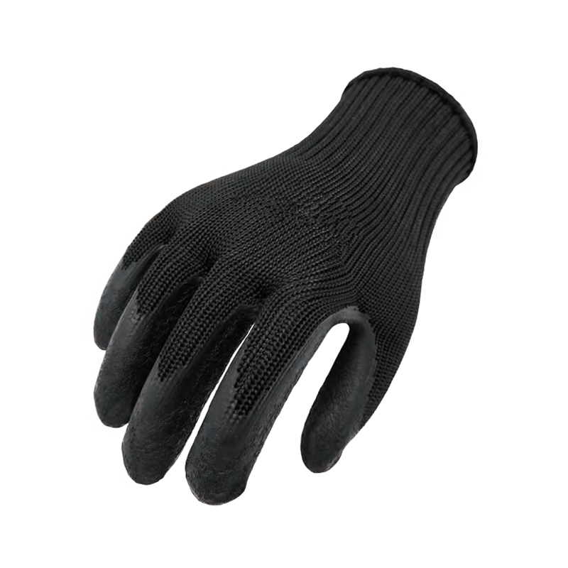 思衛爾2709黑色7針乳膠浸掌滌綸防割手套