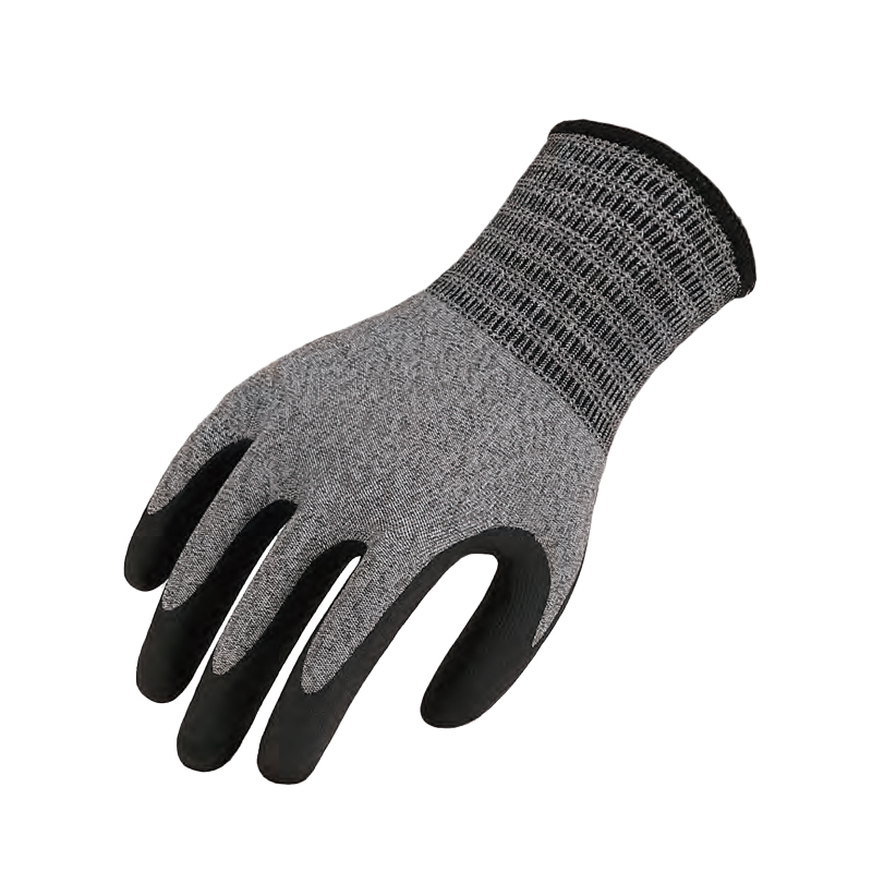 思衛爾5918灰色18針輕薄超細丁腈發泡涂層HPPE防割手套