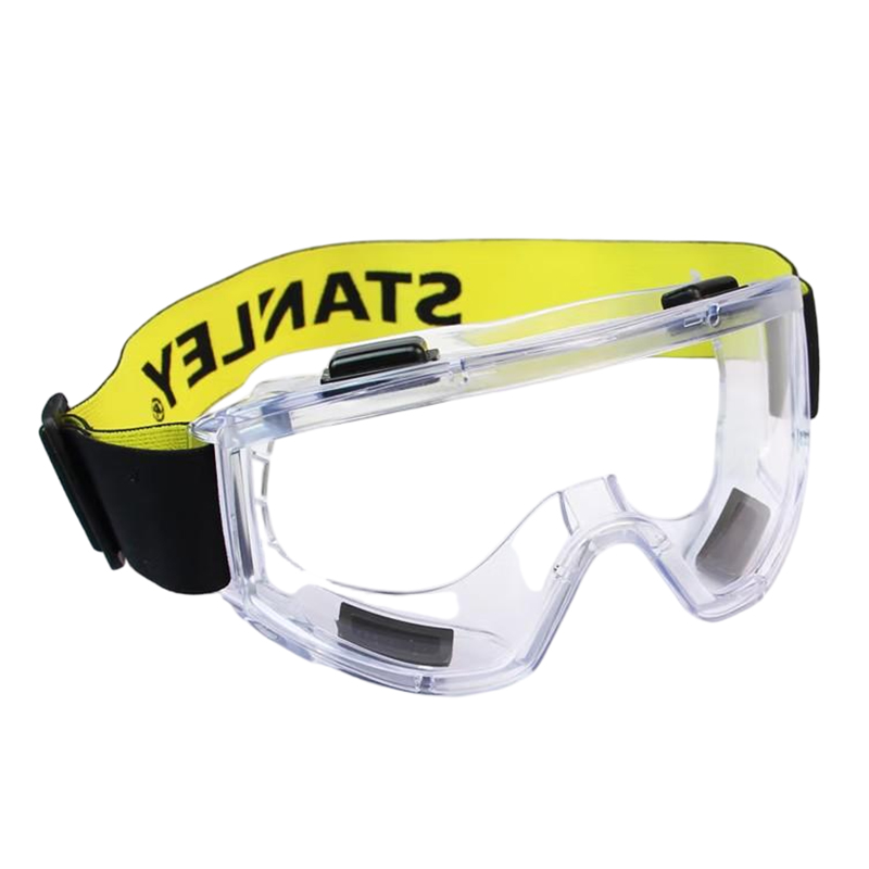 STANLEY史丹利ST1820全景式PC鏡片刮防霧防紫外線抗沖擊頭戴式護(hù)目鏡