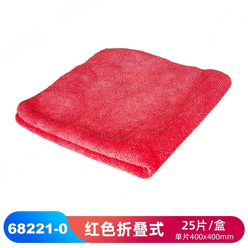 JEENOR潔諾 BCT 68221-0紅色超細纖維擦拭布