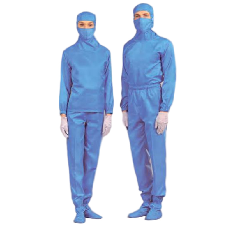 嘉柏利通F-1116W海藍色套頭式分體潔凈服