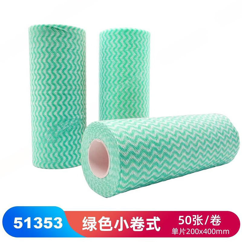 JEENOR潔諾 HV70 51353綠色波浪紋家用清潔布