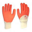 星宇L608乳膠皺紋半浸勞保手套