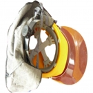 桉葉AY9806帶面屏披肩黃色安全帽