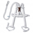 建鋼白色高空阻燃單掛點安全帶