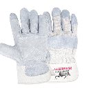 焊獸11211二層全掌短皮電焊手套